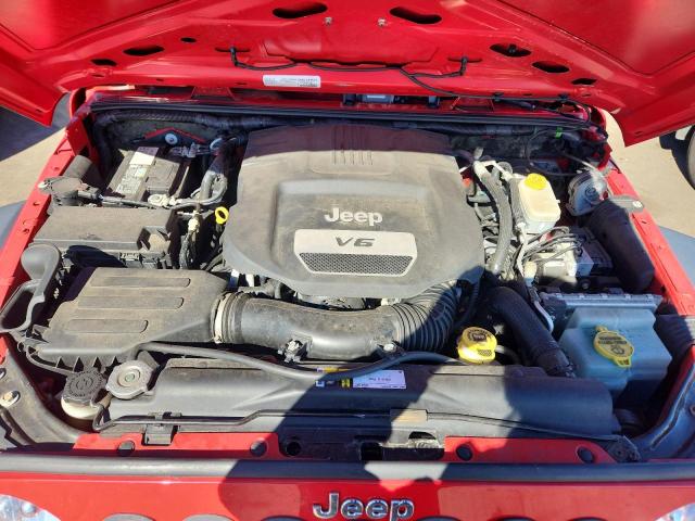 1C4BJWDG5GL342200 - 2016 JEEP WRANGLER UNLIMITED SPORT 红色 照片 11