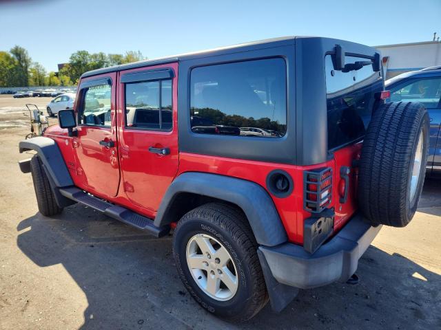 1C4BJWDG5GL342200 - 2016 JEEP WRANGLER UNLIMITED SPORT 红色 照片 2