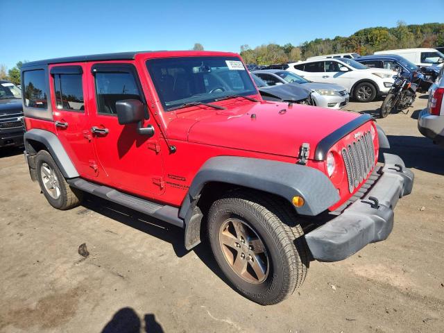1C4BJWDG5GL342200 - 2016 JEEP WRANGLER UNLIMITED SPORT 红色 照片 4