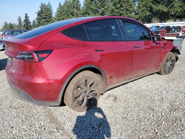 7SAYGDED9SF251690 - 2025 TESLA MODEL Y RED photo 3