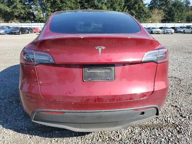 7SAYGDED9SF251690 - 2025 TESLA MODEL Y RED photo 6