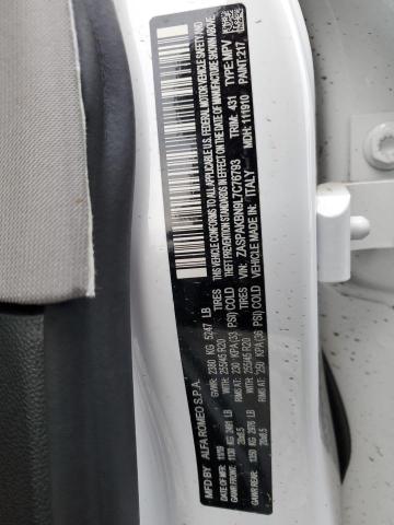 ZASPAKBN9L7C76793 - 2020 ALFA ROMEO STELVIO TI WHITE photo 13