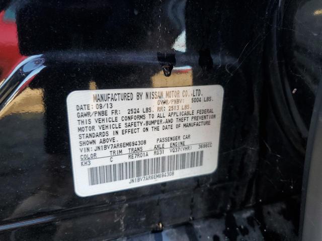 JN1BV7AR6EM694308 - 2014 INFINITI Q50 BASE 黑色 照片 12