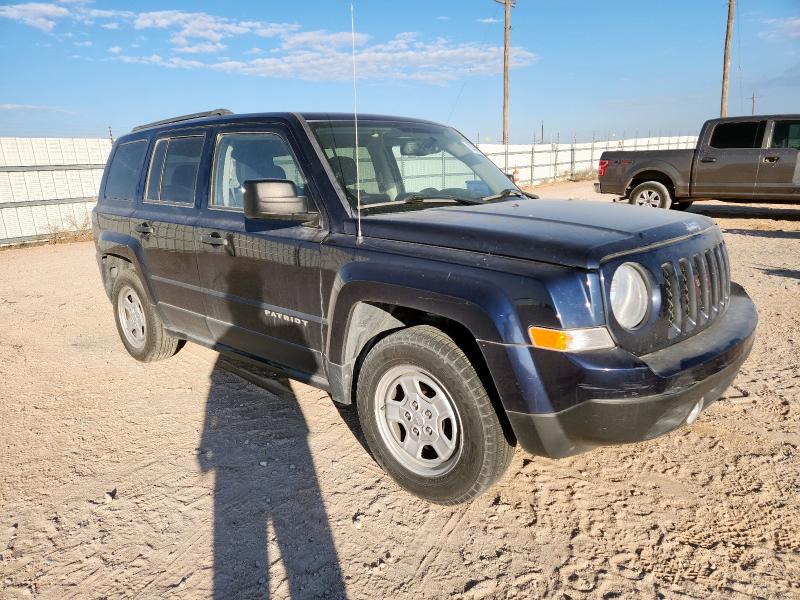 1C4NJPBA3HD211201 - 2017 JEEP PATRIOT SPORT Blau Foto 4