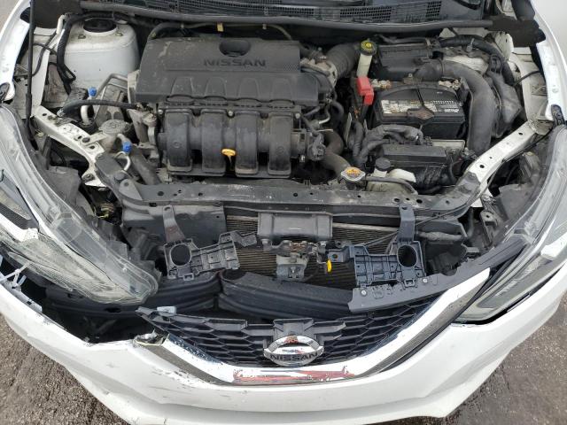 3N1AB7APXKY417205 - 2019 NISSAN SENTRA S WHITE photo 11