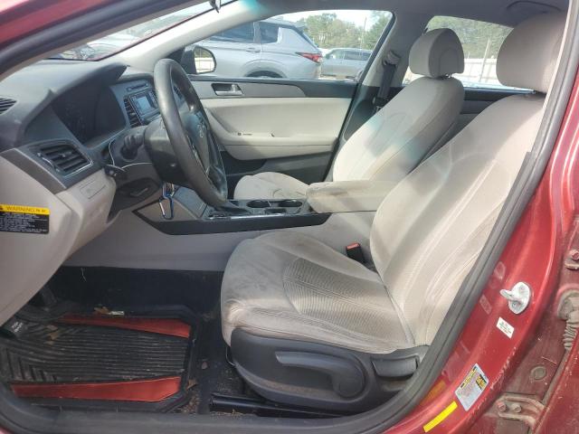 5NPE24AFXFH124489 - 2015 HYUNDAI SONATA SE RED photo 7