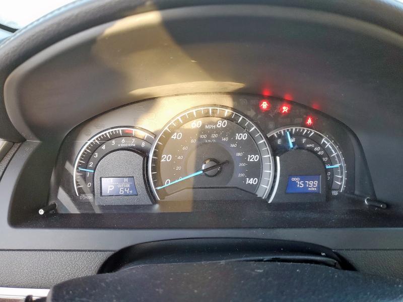 4T4BF1FK6CR186650 - 2012 TOYOTA CAMRY BASE ვერცხლისფერი ფოტო 9