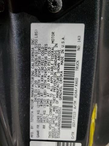 5TEUU42N99Z655051 - 2009 TOYOTA TACOMA ACCESS CAB Grau Foto 12