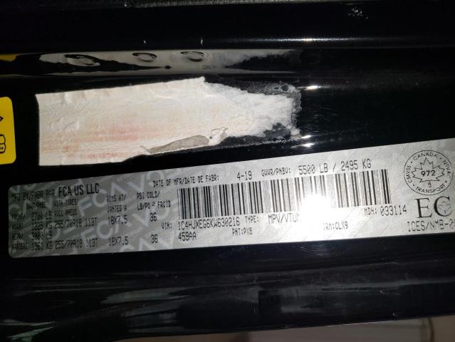 1C4HJXEG6KW630216 - 2019 JEEP WRANGLER U SAHARA შავი ფოტო 13