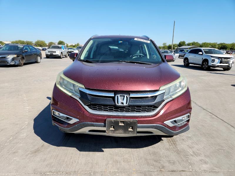 5J6RM4H77GL045038 - 2016 HONDA CR-V EXL RED photo 5