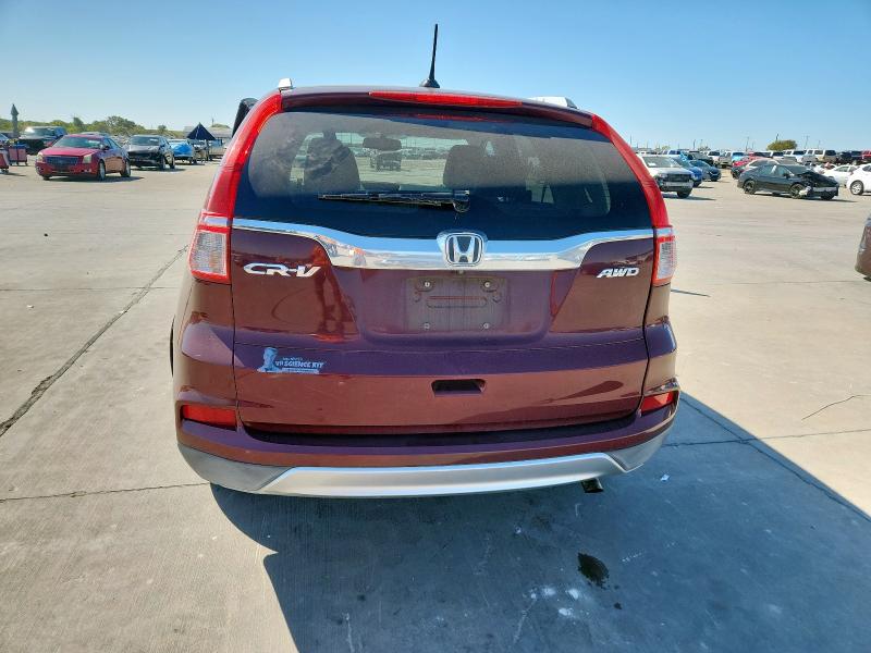 5J6RM4H77GL045038 - 2016 HONDA CR-V EXL RED photo 6
