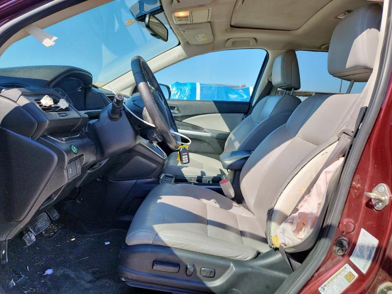 5J6RM4H77GL045038 - 2016 HONDA CR-V EXL RED photo 7