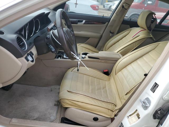 WDDGF8BB4CR192393 - 2012 MERCEDES-BENZ C 300 4MATIC WHITE photo 7