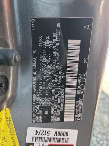 5TDXK3DC3DS330104 - 2013 TOYOTA SIENNA SPORT GRAY photo 13