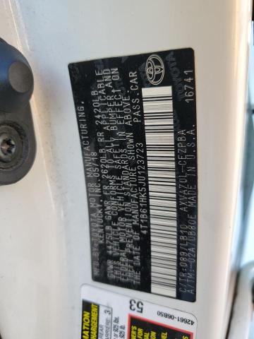 4T1B61HK5JU123723 - 2018 TOYOTA CAMRY XSE Ağ foto 12