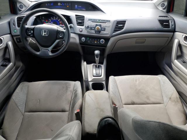2HGFG3B59CH534003 - 2012 HONDA CIVIC LX RED photo 8