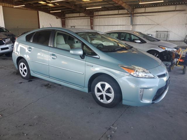 JTDKN3DU3F1890635 - 2015 TOYOTA PRIUS TURQUOISE photo 4