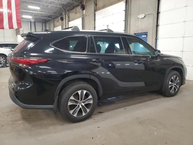 5TDGZRBH1LS509432 - 2020 TOYOTA HIGHLANDER XLE أسود صورة 3
