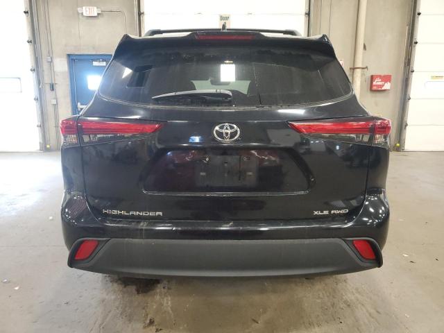 5TDGZRBH1LS509432 - 2020 TOYOTA HIGHLANDER XLE أسود صورة 6