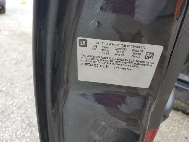 2G1WC5E36C1172164 - 2012 CHEVROLET IMPALA LTZ BLACK photo 13