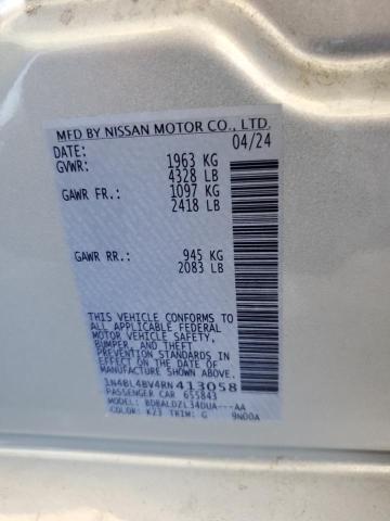 1N4BL4BV4RN413058 - 2024 NISSAN ALTIMA S Արծաթագույն լուսանկար 12