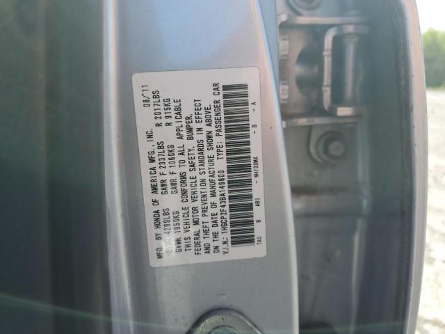 1HGCP2F43BA149600 - 2011 HONDA ACCORD LXP Srebrny zdjęcie 13