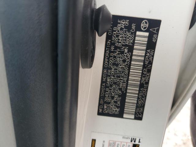 JTDBU4EE6B9133045 - 2011 TOYOTA COROLLA BASE Beyaz fotoğraf 12