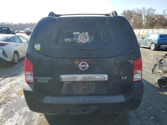 5N1AR18U65C739432 - 2005 NISSAN PATHFINDER LE შავი ფოტო 6