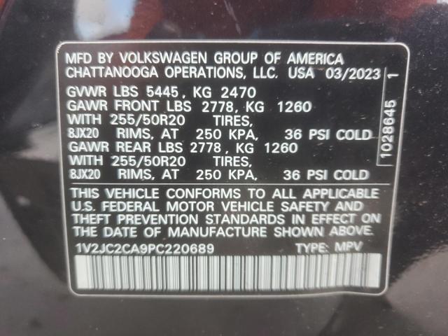 1V2JC2CA9PC220689 - 2023 VOLKSWAGEN ATLAS CROS SE Noir photo 13