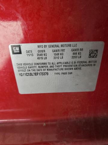 1G11C5SL7EF173379 - 2014 CHEVROLET MALIBU 1LT RED photo 12