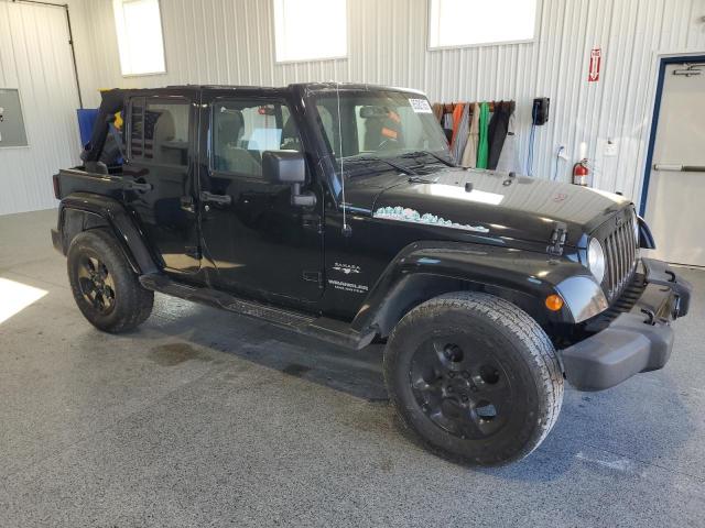 1C4BJWEGXGL100288 - 2016 JEEP WRANGLER UNLIMITED SAHARA BLACK photo 4