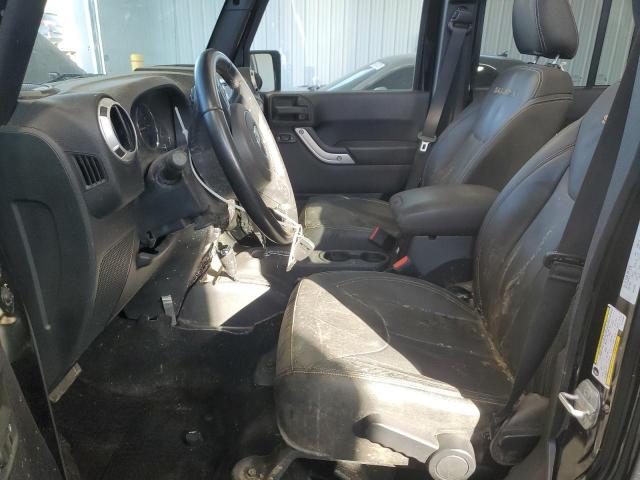 1C4BJWEGXGL100288 - 2016 JEEP WRANGLER UNLIMITED SAHARA BLACK photo 7