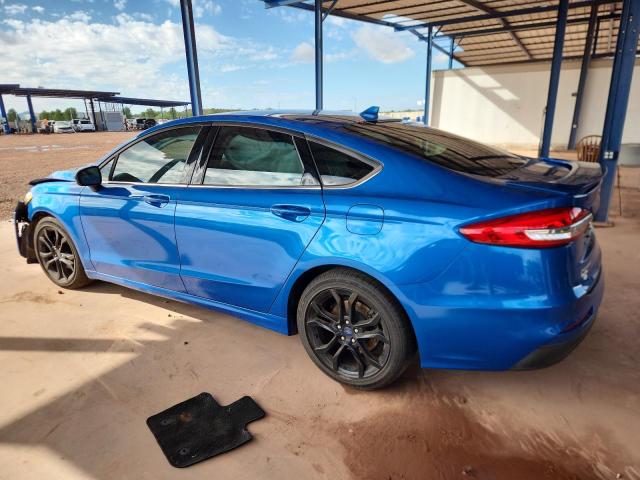 3FA6P0HD9KR232795 - 2019 FORD FUSION SE BLUE photo 2