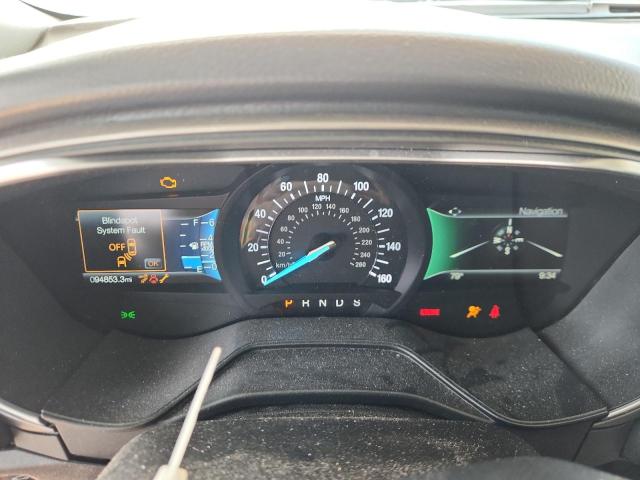 3FA6P0HD9KR232795 - 2019 FORD FUSION SE BLUE photo 9