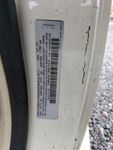 3VWRW3AL7AM010374 - 2010 VOLKSWAGEN NEW BEETLE CREAM photo 13