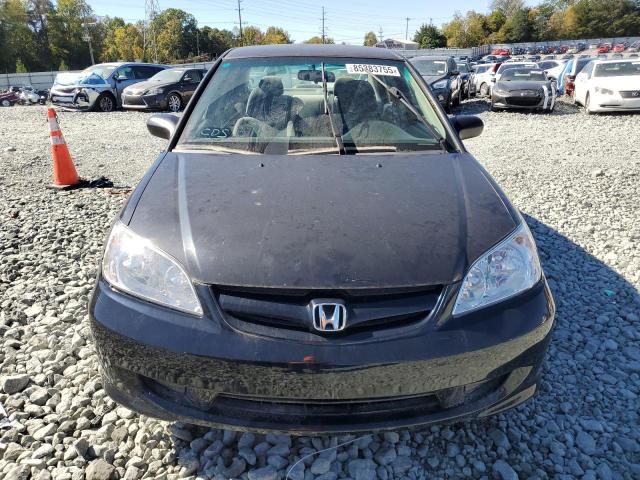 2HGES16545H526063 - 2005 HONDA CIVIC LX BLACK photo 5