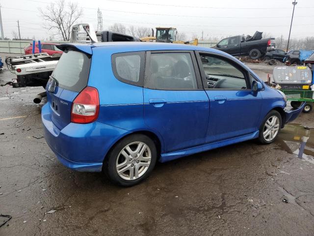 JHMGD38677S068385 - 2007 HONDA FIT S 蓝色 照片 3