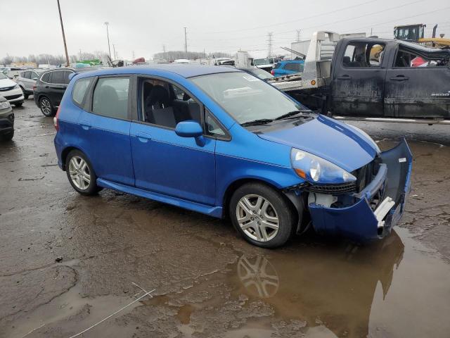 JHMGD38677S068385 - 2007 HONDA FIT S 蓝色 照片 4
