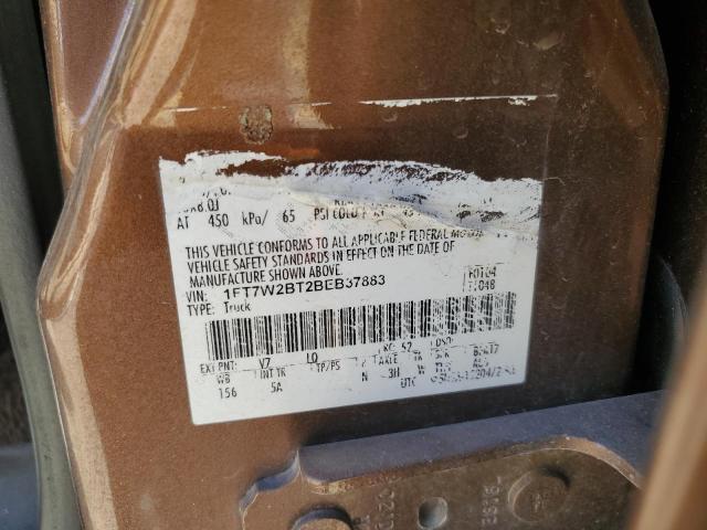 1FT7W2BT2BEB37883 - 2011 FORD F250 SUPER DUTY BROWN photo 12