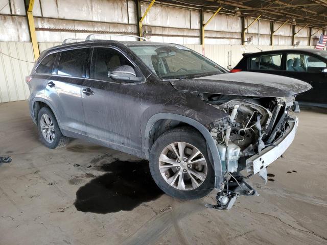 5TDKKRFH8FS080884 - 2015 TOYOTA HIGHLANDER XLE Сірий фото 4