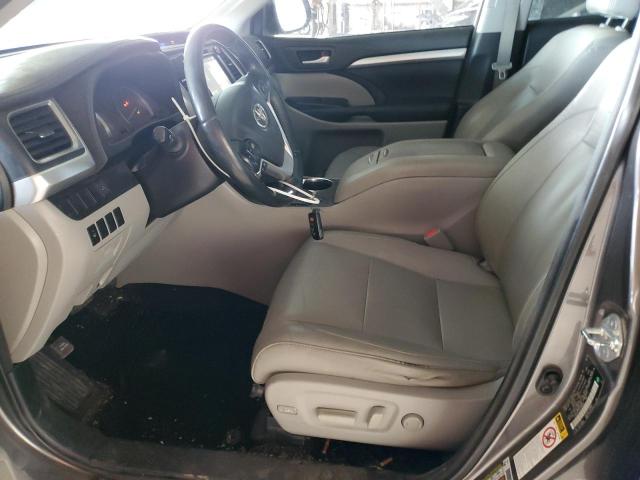 5TDKKRFH8FS080884 - 2015 TOYOTA HIGHLANDER XLE Сірий фото 7