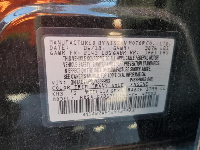 3N1AB7AP9JY339983 - 2018 NISSAN SENTRA S Qara foto 12