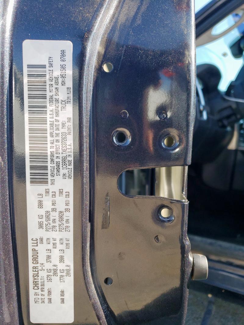 1C6RR6LTXES372633 - 2014 RAM 1500 SLT BLUE photo 12