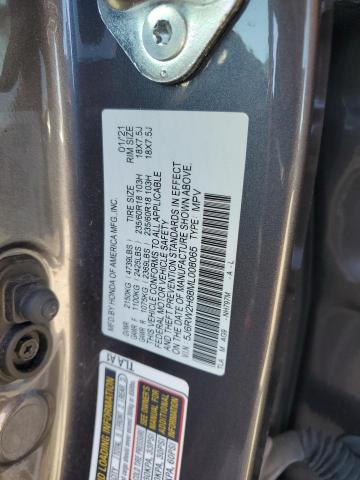 5J6RW2H88ML008065 - 2021 HONDA CR-V EXL GRAY photo 14
