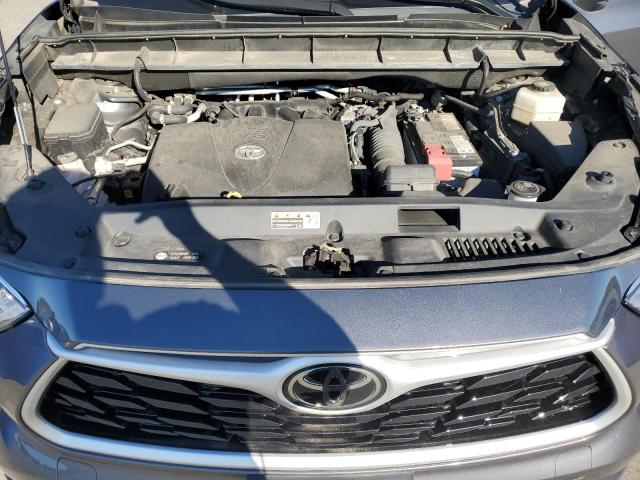 5TDCZRBH1MS141124 - 2021 TOYOTA HIGHLANDER L GRAY photo 12