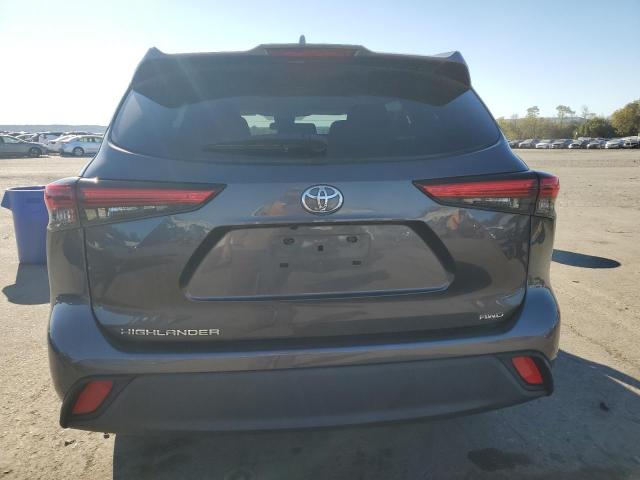 5TDCZRBH1MS141124 - 2021 TOYOTA HIGHLANDER L GRAY photo 6