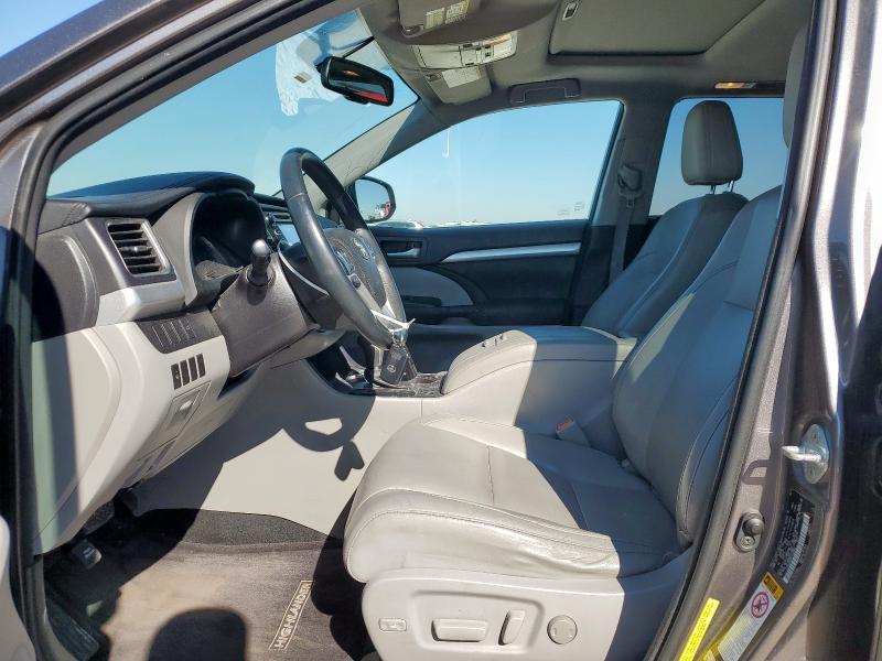 5TDKKRFH8FS118971 - 2015 TOYOTA HIGHLANDER XLE Grau Foto 7