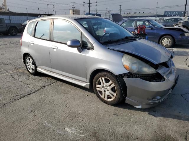 JHMGD38647S028183 - 2007 HONDA FIT S SILVER photo 4