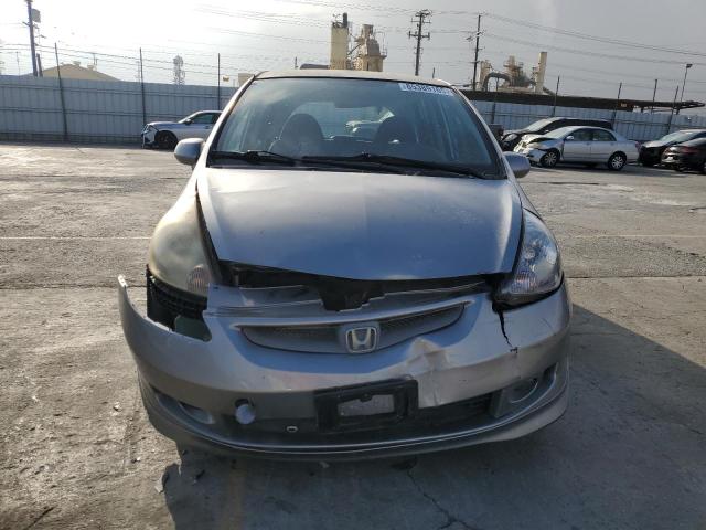 JHMGD38647S028183 - 2007 HONDA FIT S SILVER photo 5