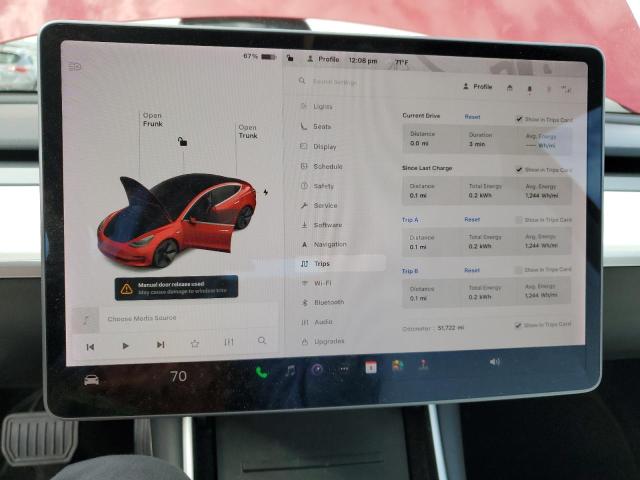 5YJ3E1EB5JF122127 - 2018 TESLA MODEL 3 Rojo foto 9